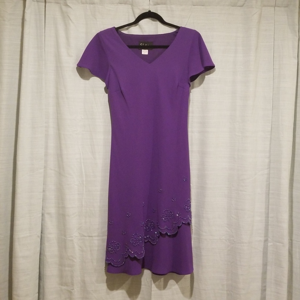 Classy Vibrant Purple Dress